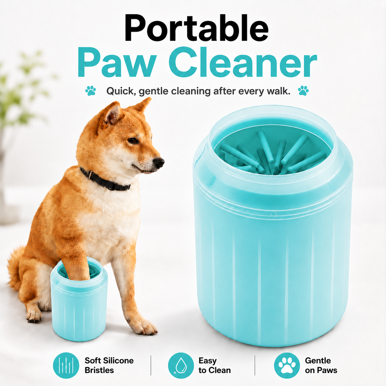CleanPaw Portable Dog Paw Washer